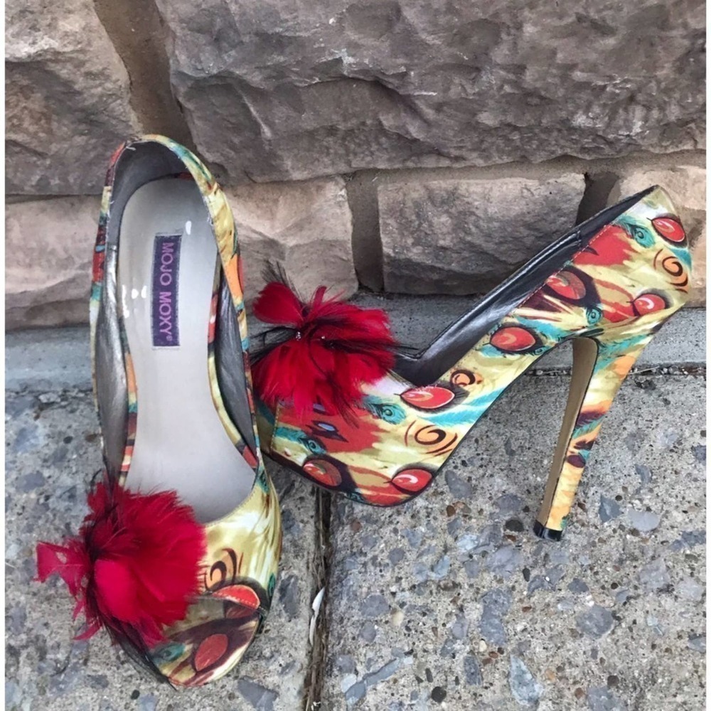 Mojo Moxy Multi colored Heel #005 - Picture 4 of 6